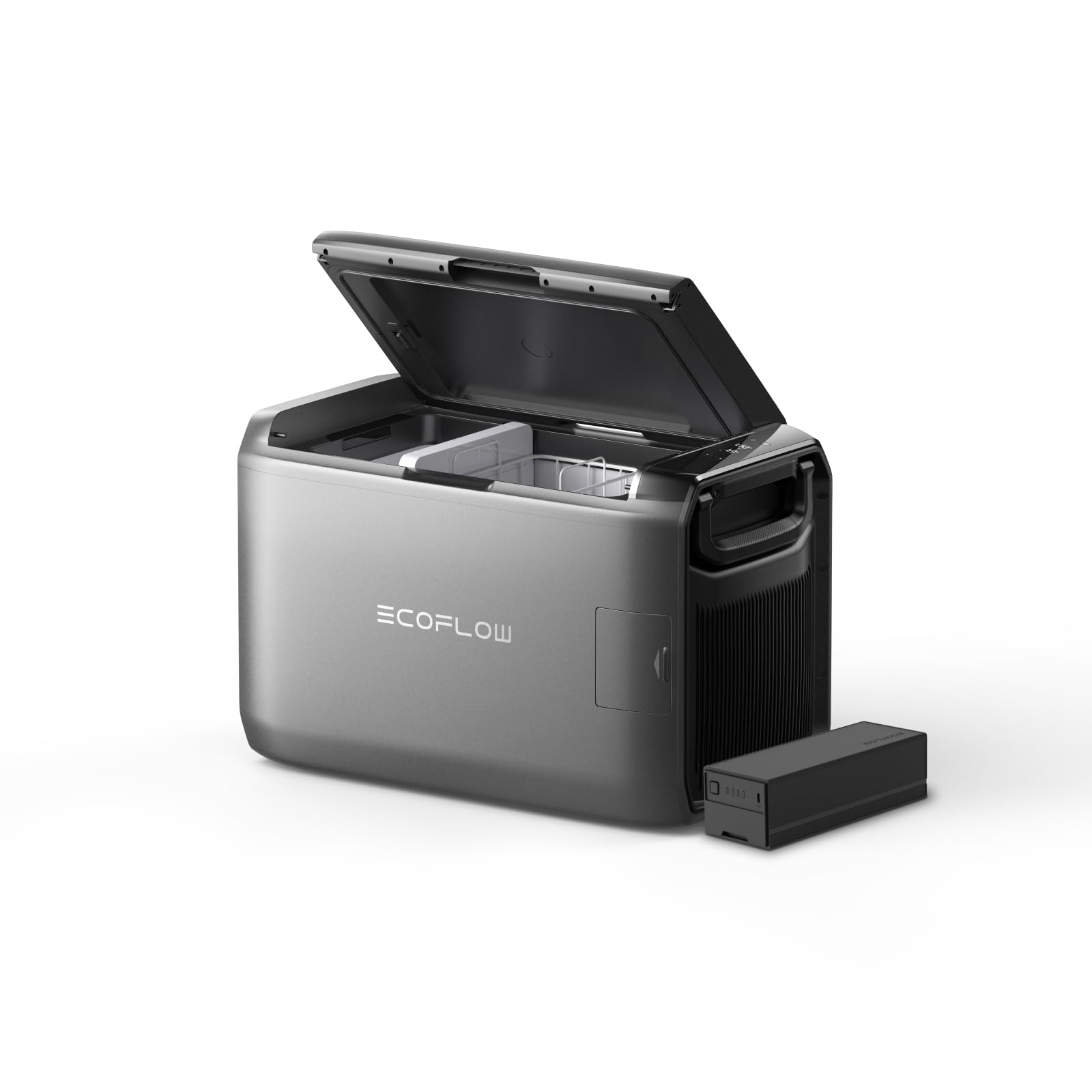 EF ECOFLOW GLACIER Classic 45L Frigorifero congelatore Portatile con Batteria da 298 Wh, Cooler 2 Zone, per Auto Raffreddamento Autonomo 39 h, Campeggio Viaggi Pesca e Off-grid
