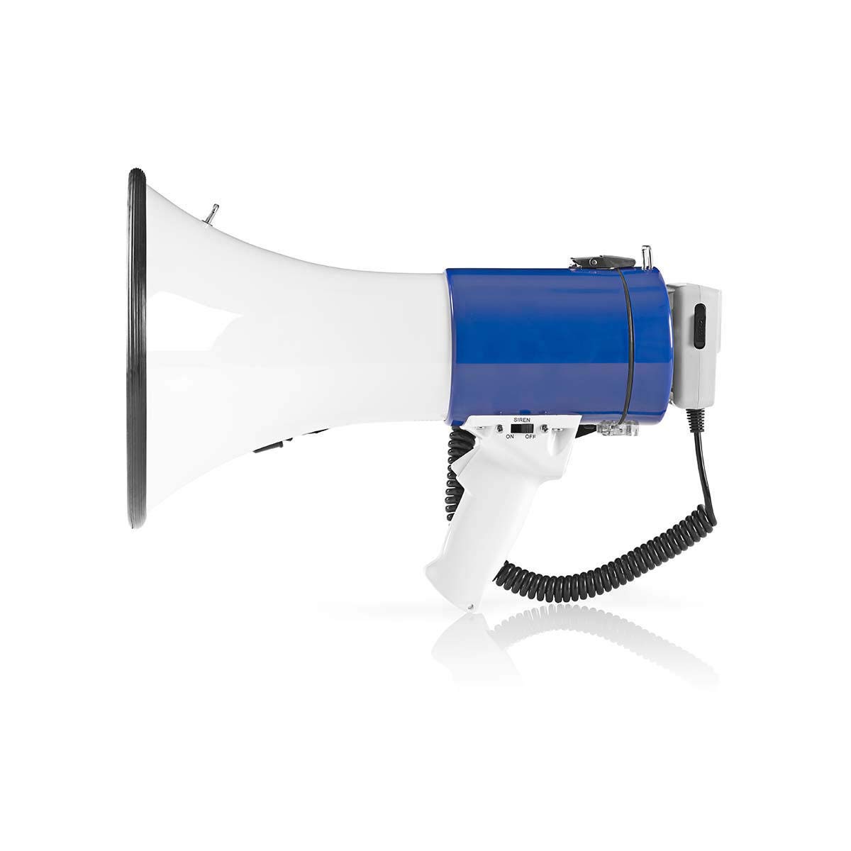 Nedis - Megafono - Microfono Staccabile - Sirena Integrata - 25 W - Tracolla - Volume Regolabile & Amazon Basics - Batterie alcaline Mono D, 1.5 volt, per uso quotidiano, confezione da 12