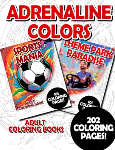 Adrenaline Colors: Adult Coloring Book for Relaxing and Mindfulness (budget adult coloring bundles) image 2