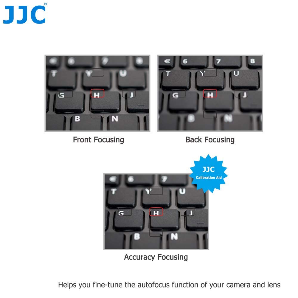 JJC Herramienta de Calibración de Objetivo 2-en-1 con Tarjeta de Calibración Fotográfica para Canon Nikon Sony Pentax Olympus etc. Cámaras Profesionales