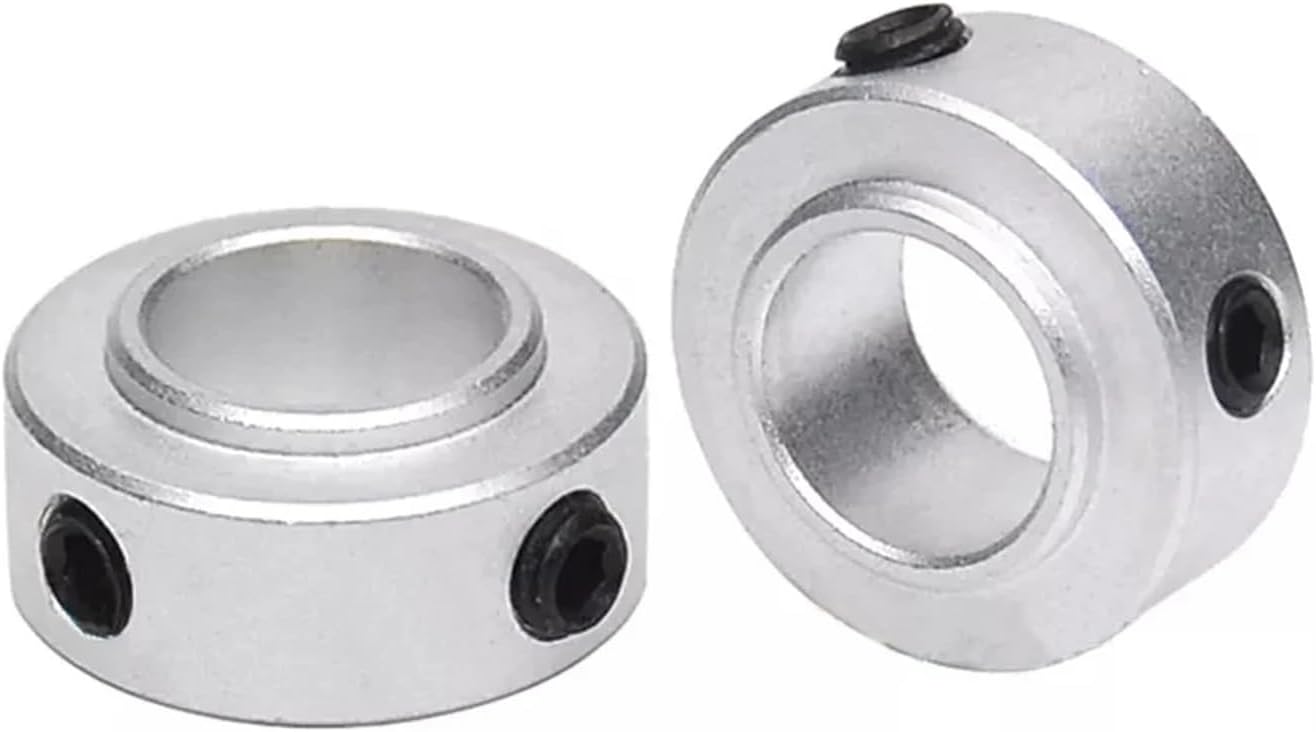 Shaft Stop Collar Double Split, Aluminum Alloy Split Shaft Collar With Grub Screw ID 6-40mm SRH6-SRH40(35x50x38x15mm)