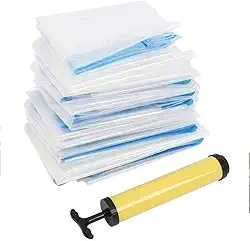 Kit 5 Saco à Vácuo Organizador Para Roupa 50 x 60 cm + Bomba