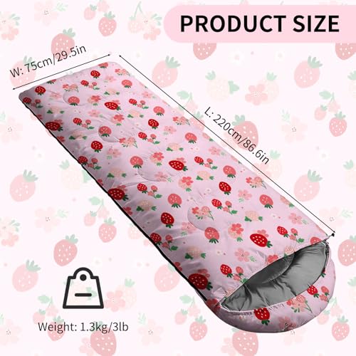 Bolsa de dormir para camping, liviana, impermeable y compacta con bolsa de compresión para exteriores miniatura 2