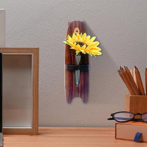 Vase de propagation mural en bois suspendu pour boutures - 4