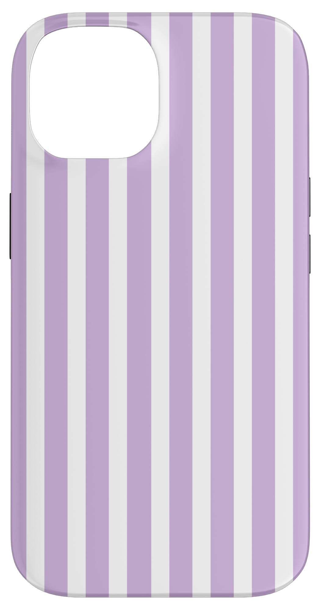 Pastel Purple and White Stripes Vertical Lines Minimalist Case for iPhone 14