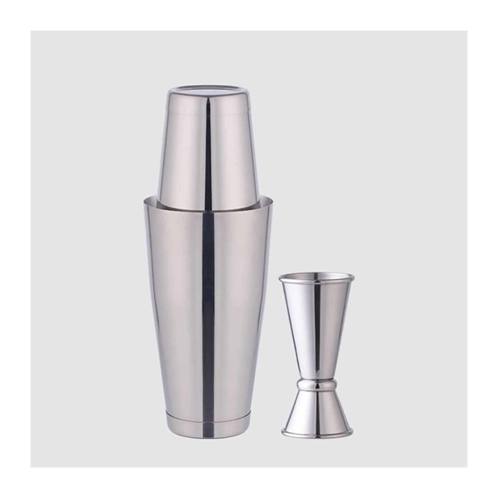 Juego de Coctelera Coctelera de cóctel 600 / 800ml Acero Inoxidable 28oz Boston Coctelera de cóctel con Accesorios de Barras de Jigger Herramientas de Barra Profesional Agitador de Cócteles