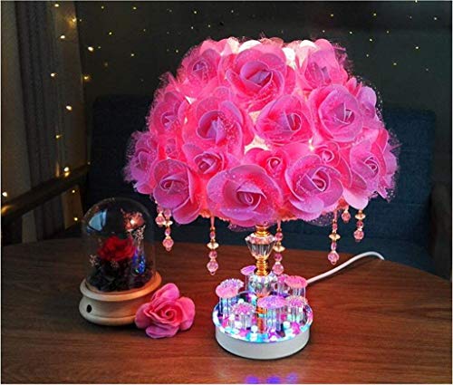 Lampe de table roses féerique GZZ pour illuminer vos moments de complicité