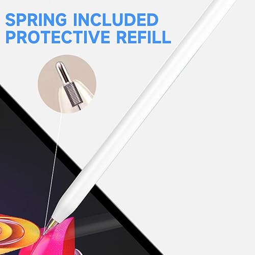 Miniatura 5 de KLASHE Paquete de 4 puntas de repuesto para lápices, puntas de lápiz Apple duraderas mejoradas con caja portátil, compatibles con Apple Pen de 2