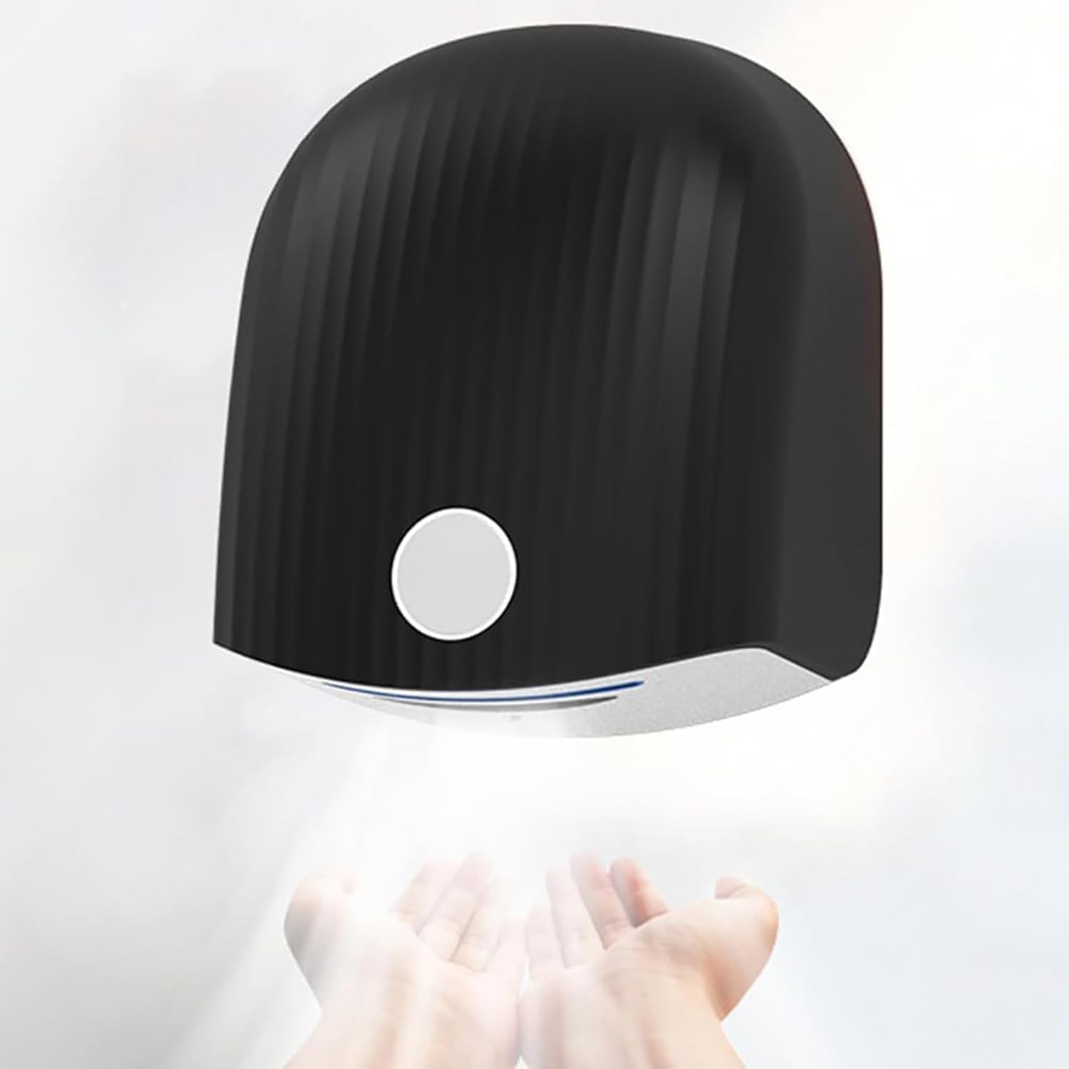 Electric Hand Dryer 1200W Smart Induction Hand Dryers Commercial Automatic Sensor Hand Dryer Wall Mounted & Low Noise Dryer for Home Malls Restaurants,Black