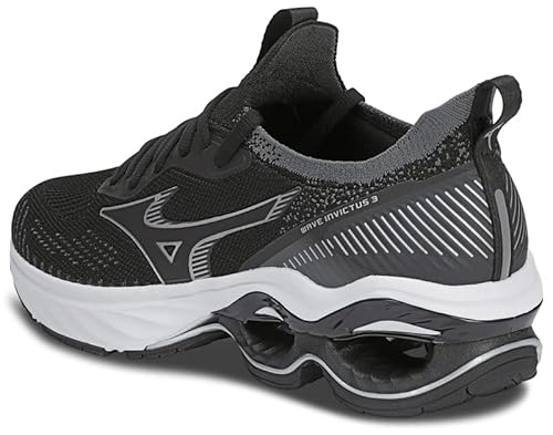 Tênis Mizuno Invictus 3, Masculino, Preto/Prata, 41