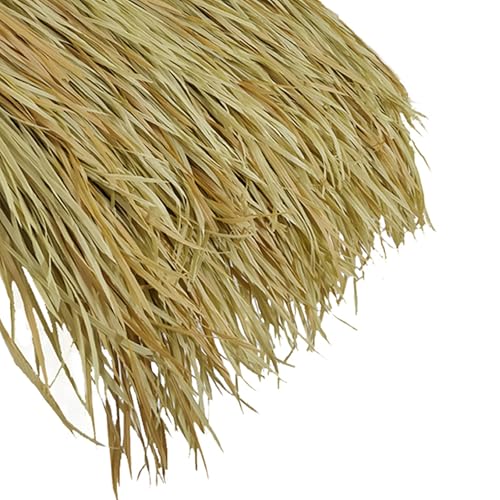 Tegole di Paglia Artificiale Stile Messicano Copertura per Tetti in Paglia PE Impermeabile e Resistente ai Raggi UV per Capanne Tiki, Palapas Tetti da Gazebo (47x50cm, 6-10/m²)(Size:2pcs,Color:F)