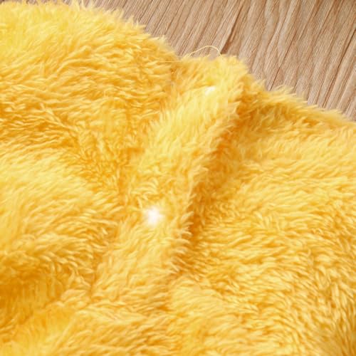 Barboteuse bébé fille poussin en plush costume lapin doudou - 5