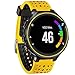 ZSZCXD Soft Silicone Replacement Watch Band for Garmin Forerunner 235/220 / 230/620 / 630/735 Smart Watch (01 Yellow & Black)