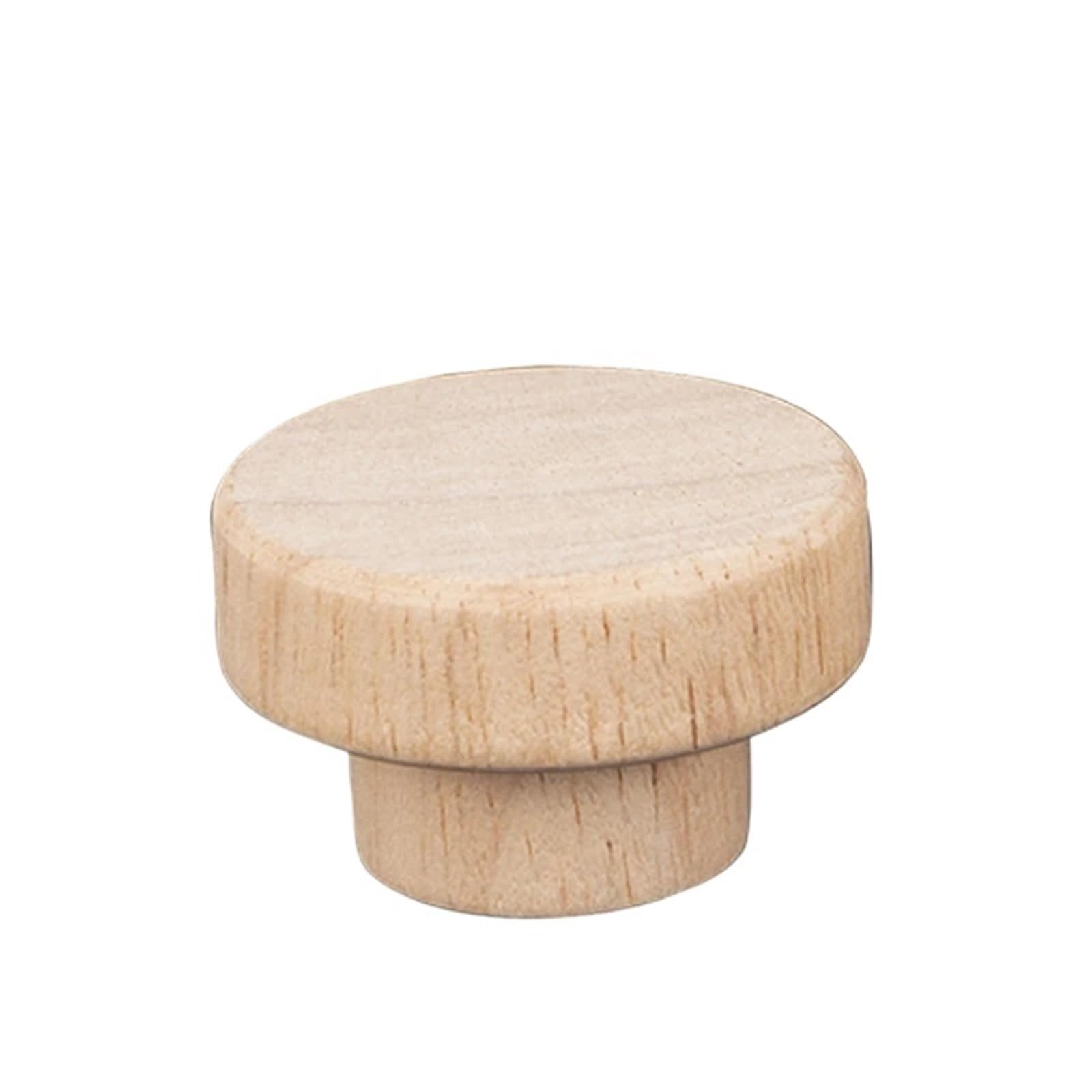 Youther 4/8/12pcs Boutons de tirage ronds en bois Boutons de garde-robe de tiroir de meuble en bois naturel pour poignée de tiroir de meuble Quincaillerie de meubles,12pcs,L