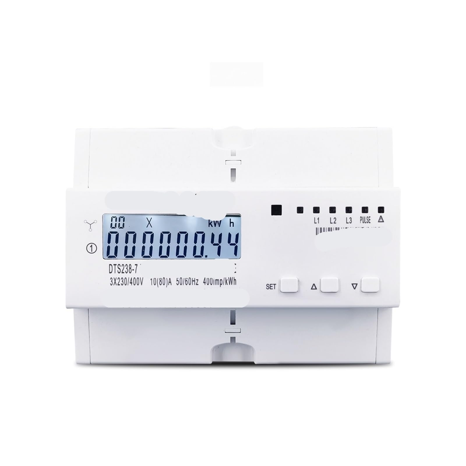 Compteur d'énergie triphasé avec moniteur de protection sous-tension 80A