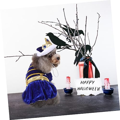 Disfraz Halloween para perros y gatos, azul oscuro miniatura 3