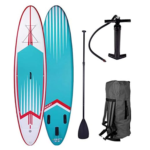 Brast Tabla Paddle Surf Hinchable Turquesa Pro 320X76X15Cm Capacidad 130Kg + Remo Telescópico + Mochila + Bomba + Kit De Reparación, Antideslizante. Paddle Surf Hinchable Para Principiantes Y Expertos