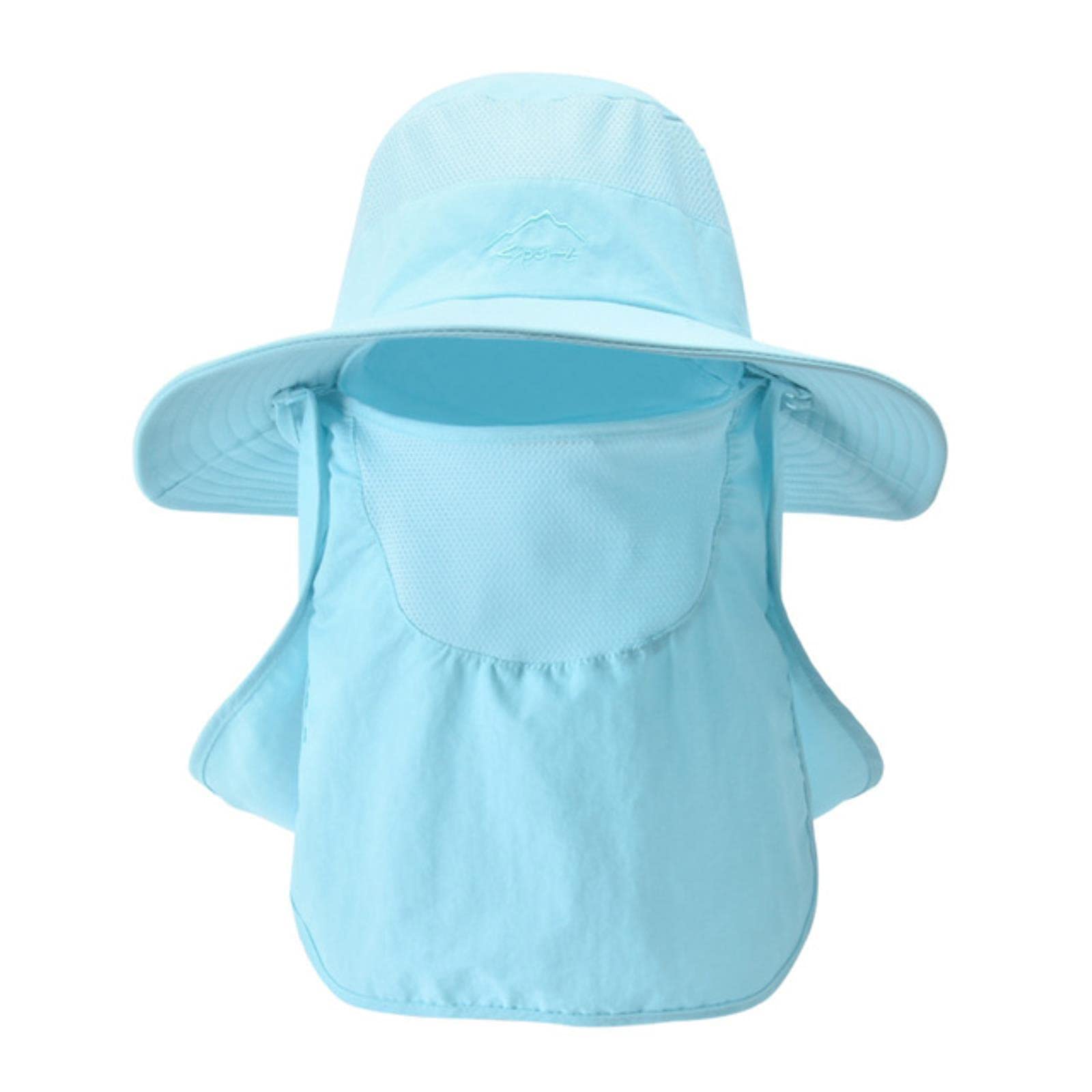 Sombreros Verano Secado Rápido Hombres Hombreras De Mujer De La Cara Al Aire Libre Amplio Blim Sombrero Protección del Sol Tapa De ala Ancha para La Caza