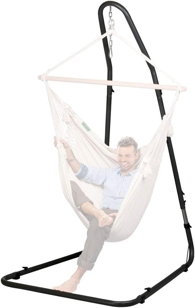 Zupapa Adjustable Hammock Chair Stand Solid Steel Construction for Hammock Chairs and Swings, Perfect for Indoor/Outdoor Patio, Deck, Yard - 330 Pound Capacity
