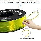 GEEETECH TPU Flexible Filament 1.75mm, 3D Printer Filament, TPU Filament 3D Printing Materials for 3D Printer, 1 KG, 1 Spool, Transparent Yellow - Image 4