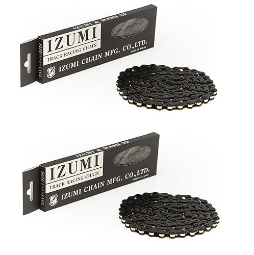 【 2個セット 】 IZUMI イズミ チェーン Jet Black 116L MASH 1/2 × 1/8 厚歯対応 自転車用チェーン (ゴールド)
