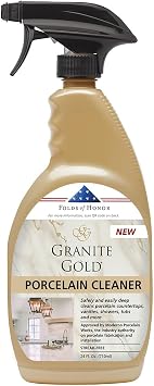 Granite Gold Porcelain Cleaner Spray for Porcelain Sinks, Bathtubs, Toilets, and Countertops, 24 Fl Oz Pack of 1