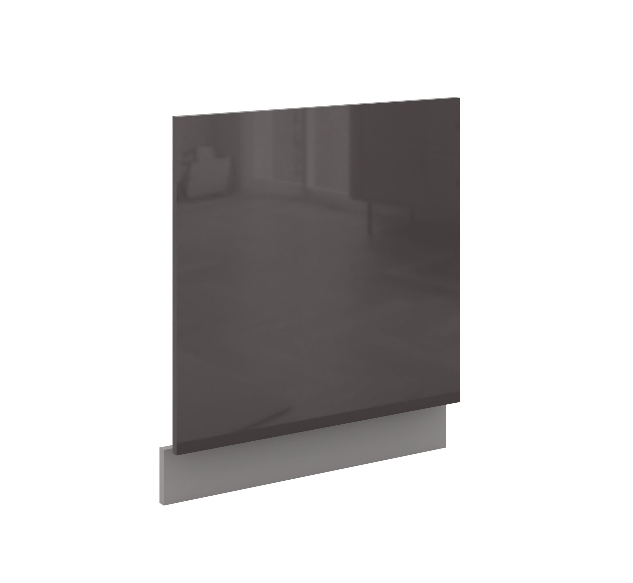 Frontblende für integrierbare Geschirrspüler, 60 cm, grau Hochglanz