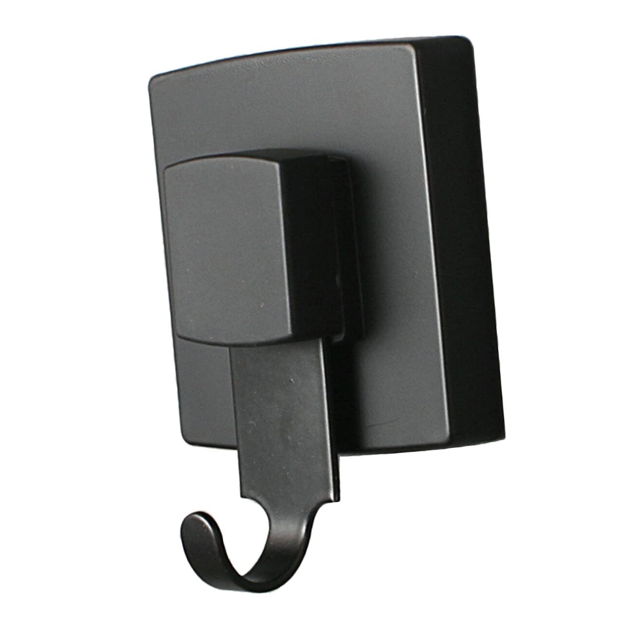 VASDEV Gancho sin Rastro, colgadores de Ventosa sobre la Puerta, Gancho de vacío para baño, Bolsas de Almacenamiento, Acero Inoxidable, Negro, 1 ud.