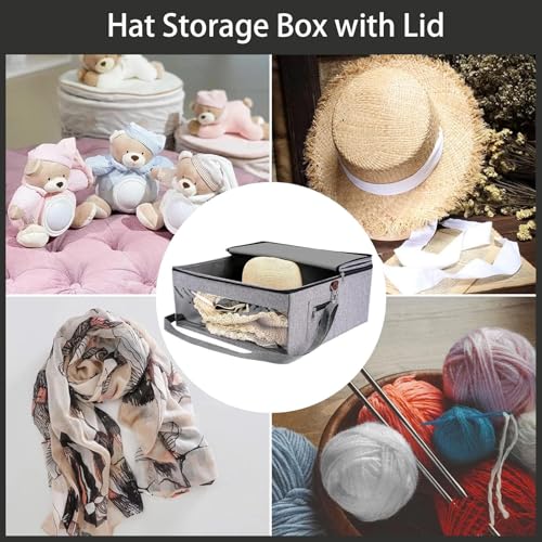 Protégez vos chapeaux écrasés avec cette boîte de rangement pliable anti-poussière