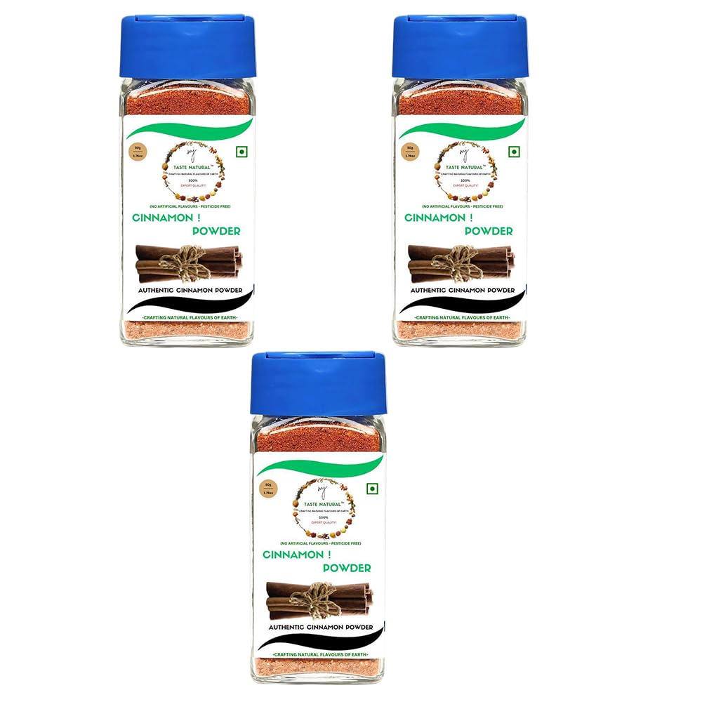 MJ TASTE NATURAL Cinnamon Powder | 100% Pure & Natural Dalchini Powder | Freshly Ground, Aromatic & Flavorful | Perfect for Cooking, Baking, Biryani & Masala Blends | Chemical-Free, Pack of 3-image-15