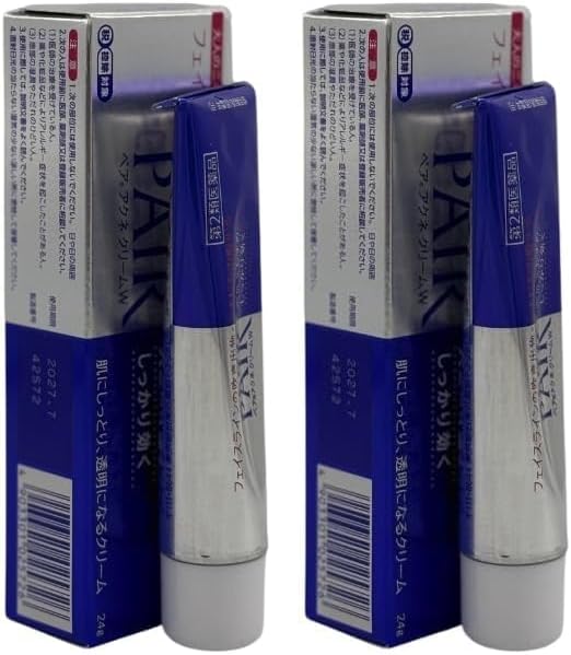 Lion PAIR Acne Cream W Reduces Itching Blemishes Rashes Redness Pack of 2 x 24g (0.85oz). (With English Instructions)