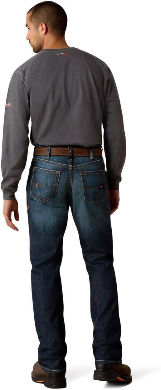 Ariat Mens Fr M4 Relaxed Stretch Duralight Boundary Boot Cut Jean - Image 2