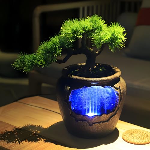 Fuente de agua que fluye LED para un hogar lleno de calma y prosperidad 6
