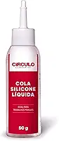 Cola Silicone Líquida Círculo 50g – Fixação Forte, Transparente, Ideal para Artesanato, Tecido, Papel e Madeira