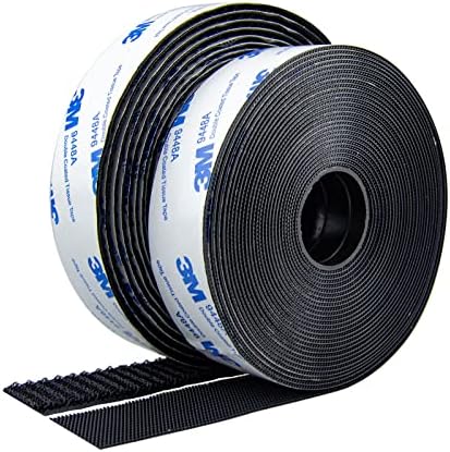 Hook and Loop Tape 1in x 20ft, Hook and Loop Strip Heavy Duty Mounting Tape, Self Sticky Adhesive Interlocking Tape,Industrial Hook and Loop Roll Tape, Carpet Tape Double Sided Tape