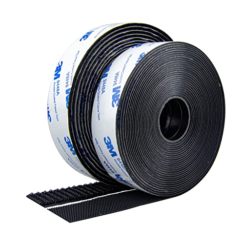 Hook And Loop Tape 1In X 20Ft, Hook And Loop Strip Heavy Duty Mounting Tape, Self Sticky Adhesive Interlocking Tape,Industrial Hook And Loop Roll Tape, Carpet Tape Double Sided Tape #TOP2