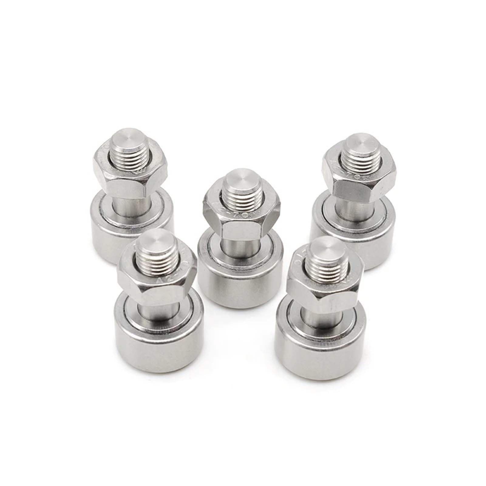 Cojinetes de bolas de ranura profunda 5 piezas de alta precisión KR12 CF4 M4x12x20mm Rodamiento de agujas de pista tipo perno Rodamientos de rodillos de seguidor de leva Rodamientos de rodillos curvos