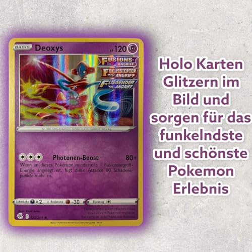 20 Pokemon Rare Holo & Reverse Karten Starter Pack mit Trainern - deutsche Sammelkarten Kartenpack im BB-Toy-Trades Versandschutz