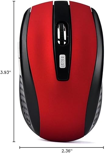 Miniatura 7 de Mouse inalámbrico para juegos de 2.4 G con receptor USB, mouse inalámbrico para laptop, PC, escritorio, mouse portátil inalámbrico para trabajar