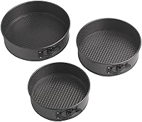 Wilton Non-Stick Springform Pan Set 8, 9, 10 Inch - PFA-Free Steel Bakeware for Perfect Cheesecakes