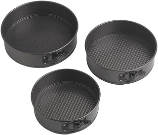 Wilton Non-Stick Springform Pan Set 8, 9, 10 Inch - 3-Piece Steel Cheesecake Pans, PFA-Free, Durable Bakeware