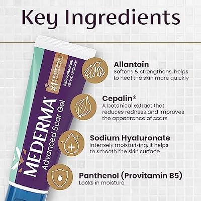 Mederma Stretch Marks Therapy, Helps Prevent and Treat Stretch Marks, Safe to Use When Pregnant & Advanced Scar Gel, Treats Old and New Scars, Reduces the Appearance of Scars from Acne