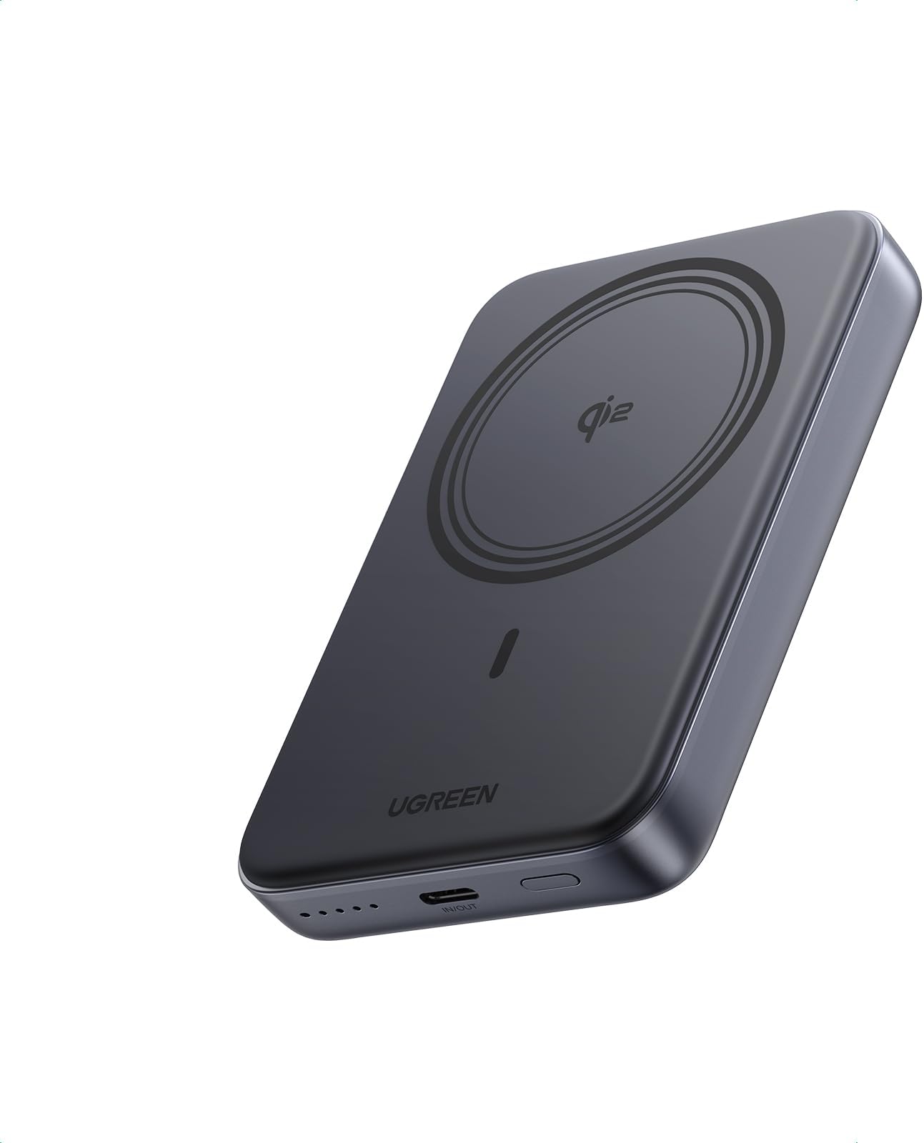UGREEN Ultra-Fast Wireless Power Bank 10000mAh, Qi2 Certified 15W Portable Magnetic Charger for iPhones 17 Pro, Portable Battery Pack with PD 20W Wired Charging for iPhone 17/16/15/Samsung S25U