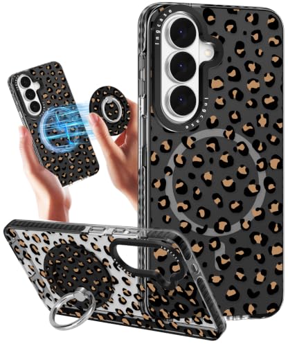 Coque Samsung S26 Plus léopard compatible anneau magnétique et étui protection caméra