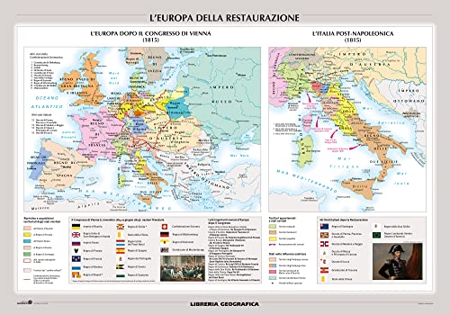 Moti Liberali Dell'800 E Unità D'Italia. Carta Murale Storica