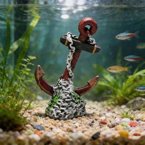 Piceioep Décoration de Paysage d ' Aquarium, Sculpture rétro en résine, Ornement d ' Aquarium, Grotte, cachette, Maison pour Cacher, Accessoires d ' élevage, Accessoires d ' Aquarium – vue 3