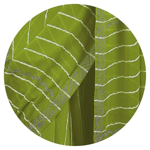 Image of MIRCHI FASHION Saree for Woman Georgette Solid with Satin Stripes | Stone Border Farewell and Ceremonial Sari with Blouse Piece