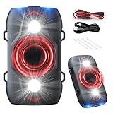 2 Pack Ultrasonic Rodent Repellent for Car Engines, Under Hood Mouse Repellent with 4 LED Strobe Lights, USB Powered, Keep Rats, Mice and Squirrels Away from Vehicles, RVs, Garages, Attics (2, Black)