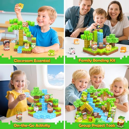Image of 150PCS 0.8 inch Magnetic Blocks Magnet Building Craft, STEM Constructions Toy