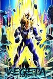  Vegeta Notebook: 110 Wide Lined Pages - 6\" x 9\" - Planner, Journal, Notebook, Composition Book, Diary for Women, Men, Teens, and Children